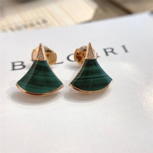 bvlgari official website malachite fan DREAM earrings 355794