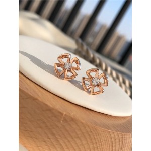 bvlgari official website Fiorever series rose gold earrings 355327