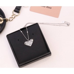 miumiu love pearl MICRO JEWEL chain necklace 5JC755
