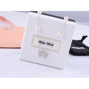 miumiu official website MICRO BOW JEWELS bow decoration necklace