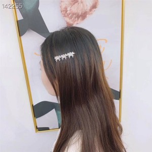 miumiu official website Micro Bow Jeweled Metal Hairpin 5JF031