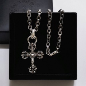 Chrome hearts CH official website flame cross necklace