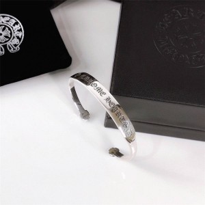 Chrome hearts CH official website sterling silver open scroll letter bracelet