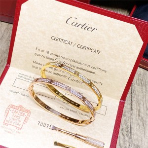 Cartier official website narrow diamond LOVE bracelet small model