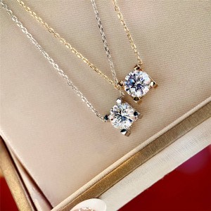 Cartier official website single diamond C DE CARTIER necklace