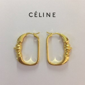 Celine CAMARAT hoop earrings in brass with gold finish 46U536