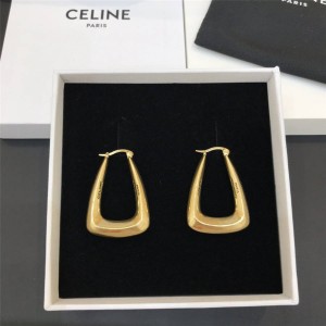 Celine official website new irregular triangle earrings