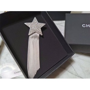 YSL Saint Laurent STARS & LOVE Chain Star Metal Brooch 635511