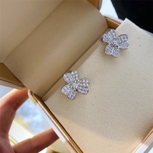 Van Cleef & Arpels VCA Clover Diamond Frivole Earrings