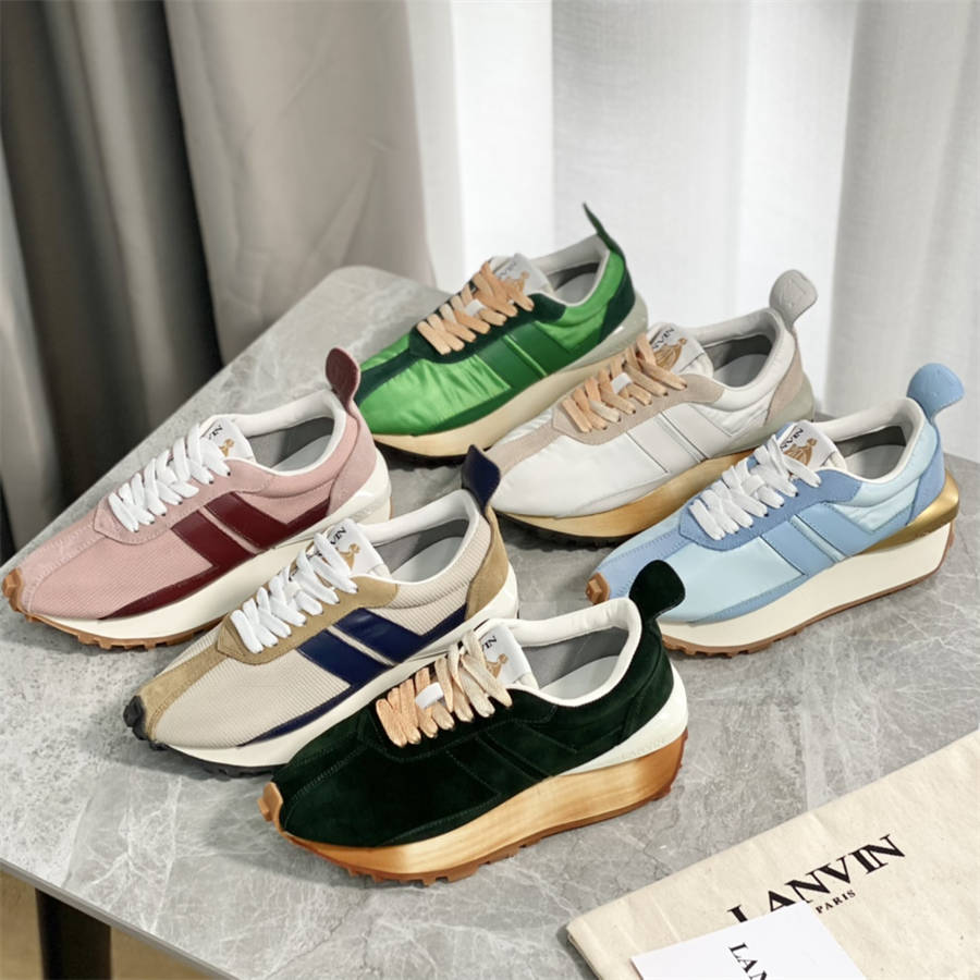 LANVIN men's and women's BUMPR sneakers retro running shoes