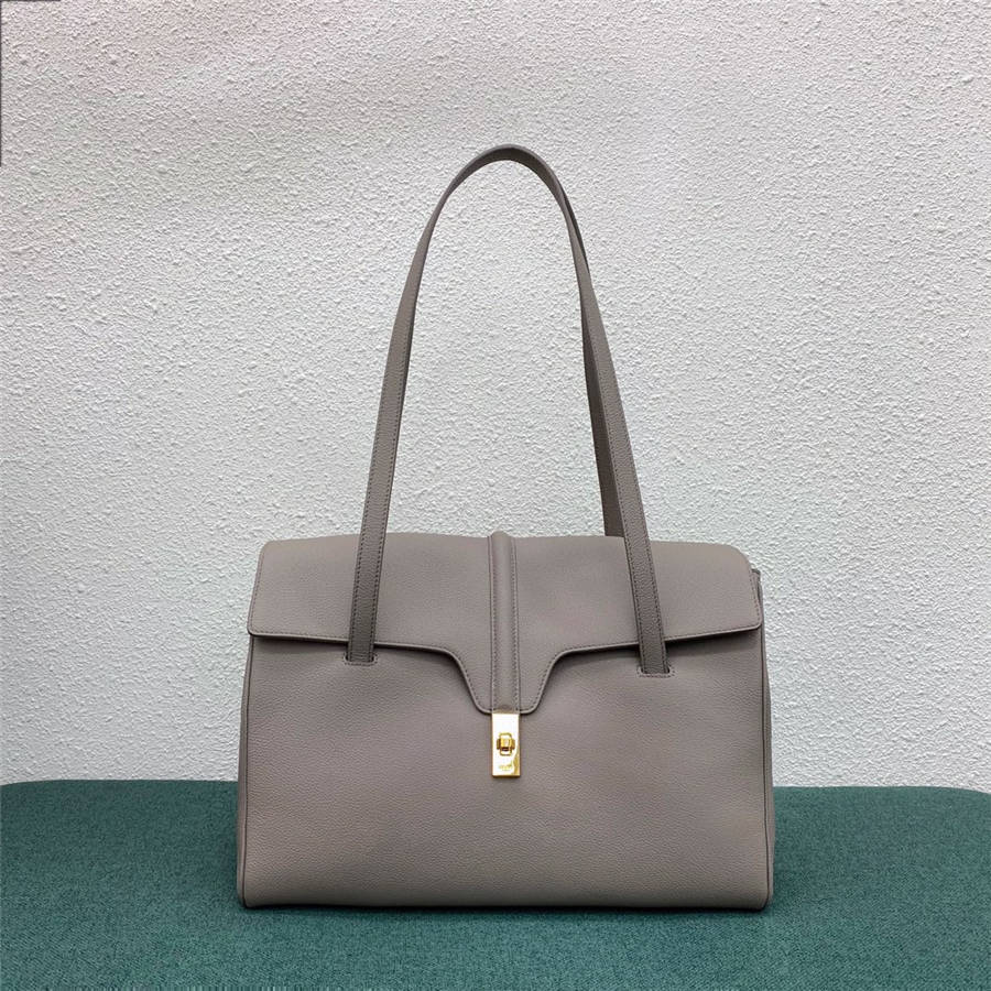 celine new leather 16 large cow leather soft handbag 194043